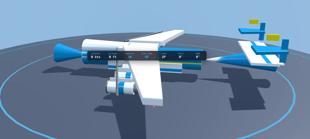 An early low-poly Antonov An-225 model on SimPlane's inspection turntable